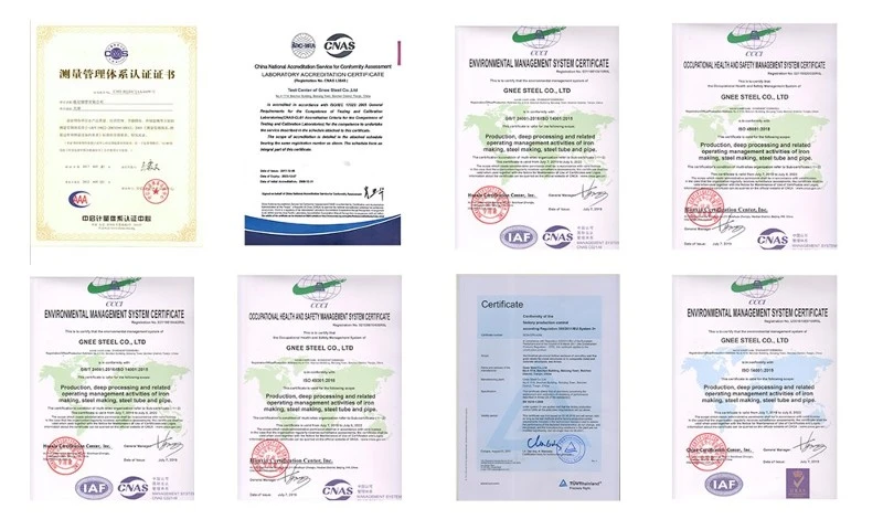 GNEE API 5L X52 pipeline certificate GNEE API 5L X52 pipeline certificate